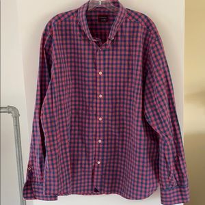 Untuckit plaid check dress shirt XXL